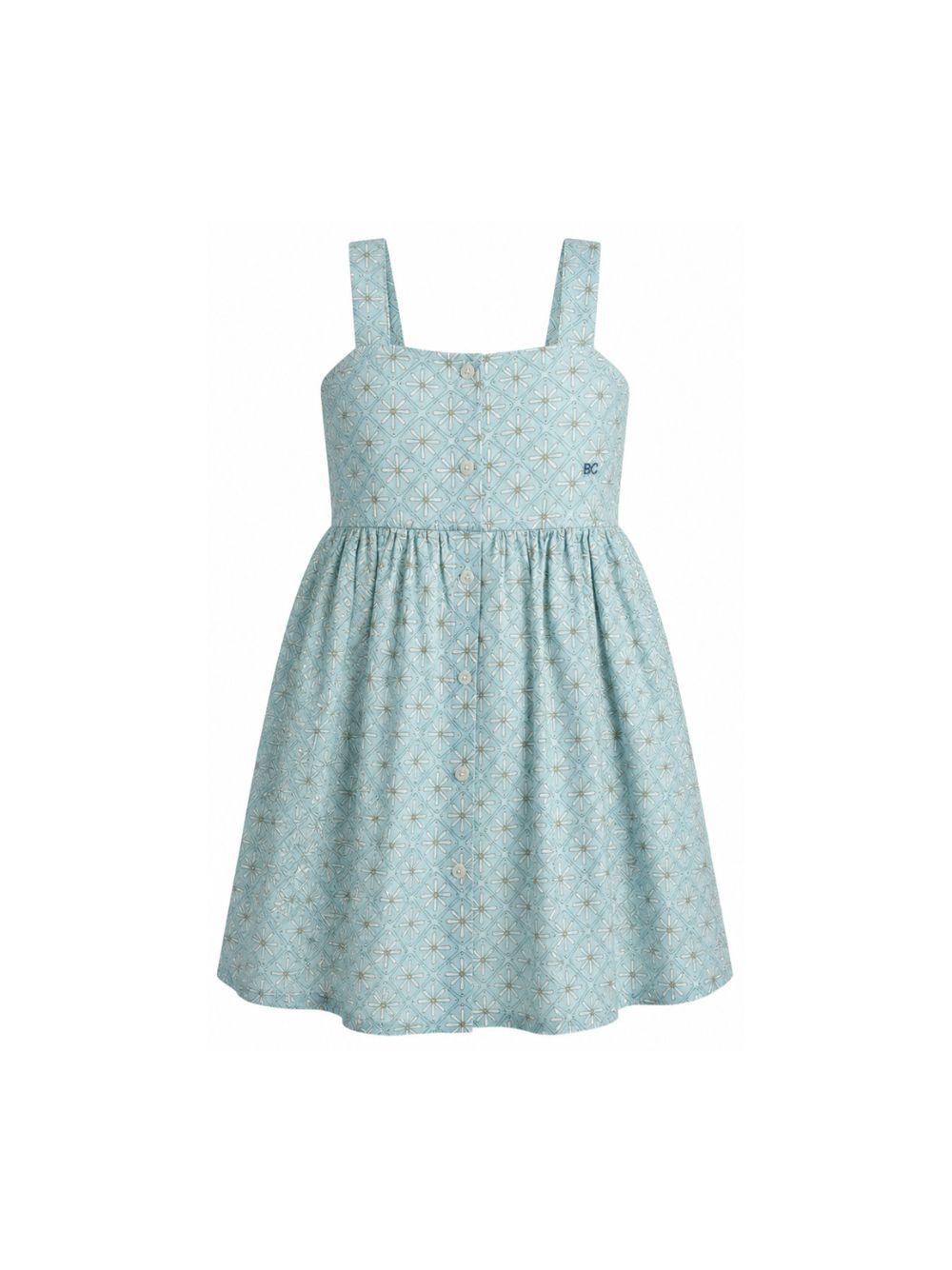 Abito per bambina Bobo Choses Kids azzurro con stampa floreale all-over B126AC106 451 BOBO CHOSES KIDS 
