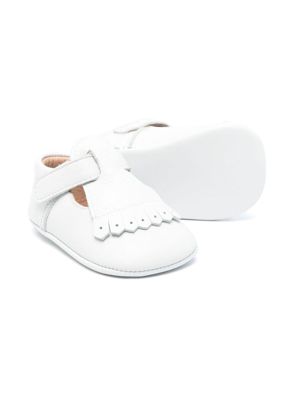 Scarpe primi passi per neonata Eli1957 bianco con soletta in pelle con logo 10028AL BLANCO Eli Kids 
