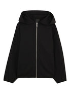 Felpa per bambino Givenchy Kids nera con cappuccio e zip H31097 09B GIVENCHY KIDS 