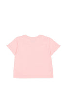 T-shirt per neonata Moschino Kids rosa con motivo Teddy Bear MXM047LAA02 50209 MOSCHINO KIDS 