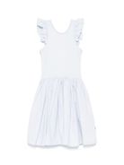 Abito Cloudia per bambina Molo azzurro con ruches 2S25E108 5467 MOLO 