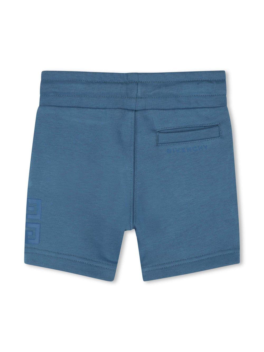 Tuta sportiva per neonato Givenchy Kids blu con stampa 4G H30629 80V GIVENCHY KIDS 
