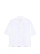 Camicia per donna Alysi bianca con colletto classico 116221 P6015 BI ALYSI 