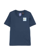 T-shirt per bambino K Way Kids blu con stampa grafica K3148NW B67 K-WAY KIDS 