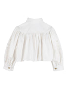 Giacca per bambina Chloé Kids bianca con design laser cut C20837 117 CHLOE' KIDS 