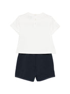 Tutina per neonato Emporio Armani Kids bianco con applicazione EB001622 AF13715 MZ825 EMPORIO ARMANI KIDS 