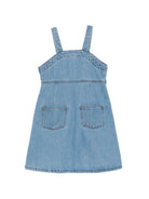 Abito per bambina Stella McCartney Kids in denim con dettaglio a stella TY1E92 Z0746 601 STELLA McCARTNEY KIDS 