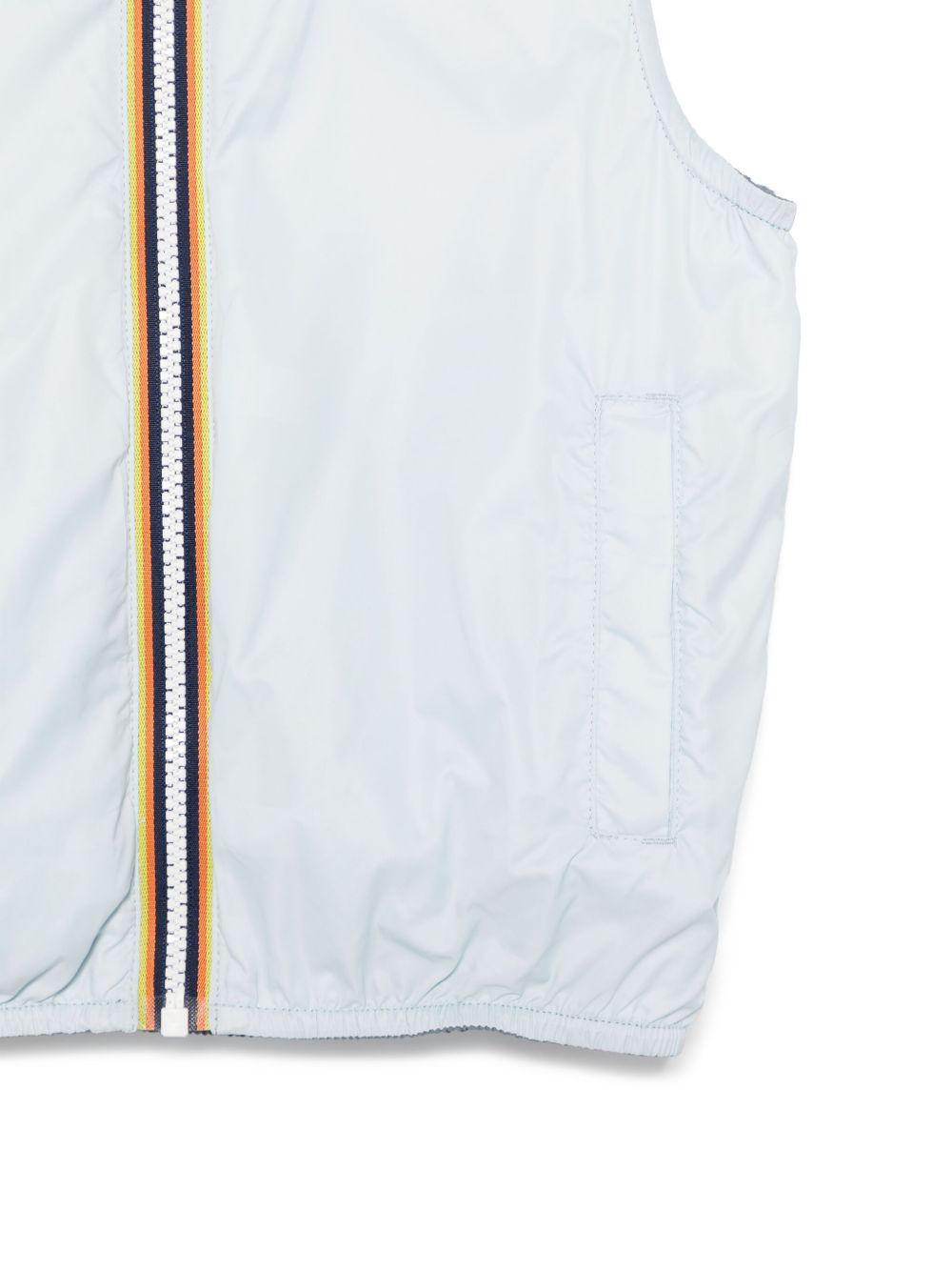 Giubbino smanicato per bambino K Way Kids grigio con design reversibile K7141EW AZP K-WAY KIDS 