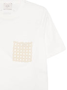 T-shirt per donna Alysi bianca con taschino 116427 P6055 LT ALYSI 