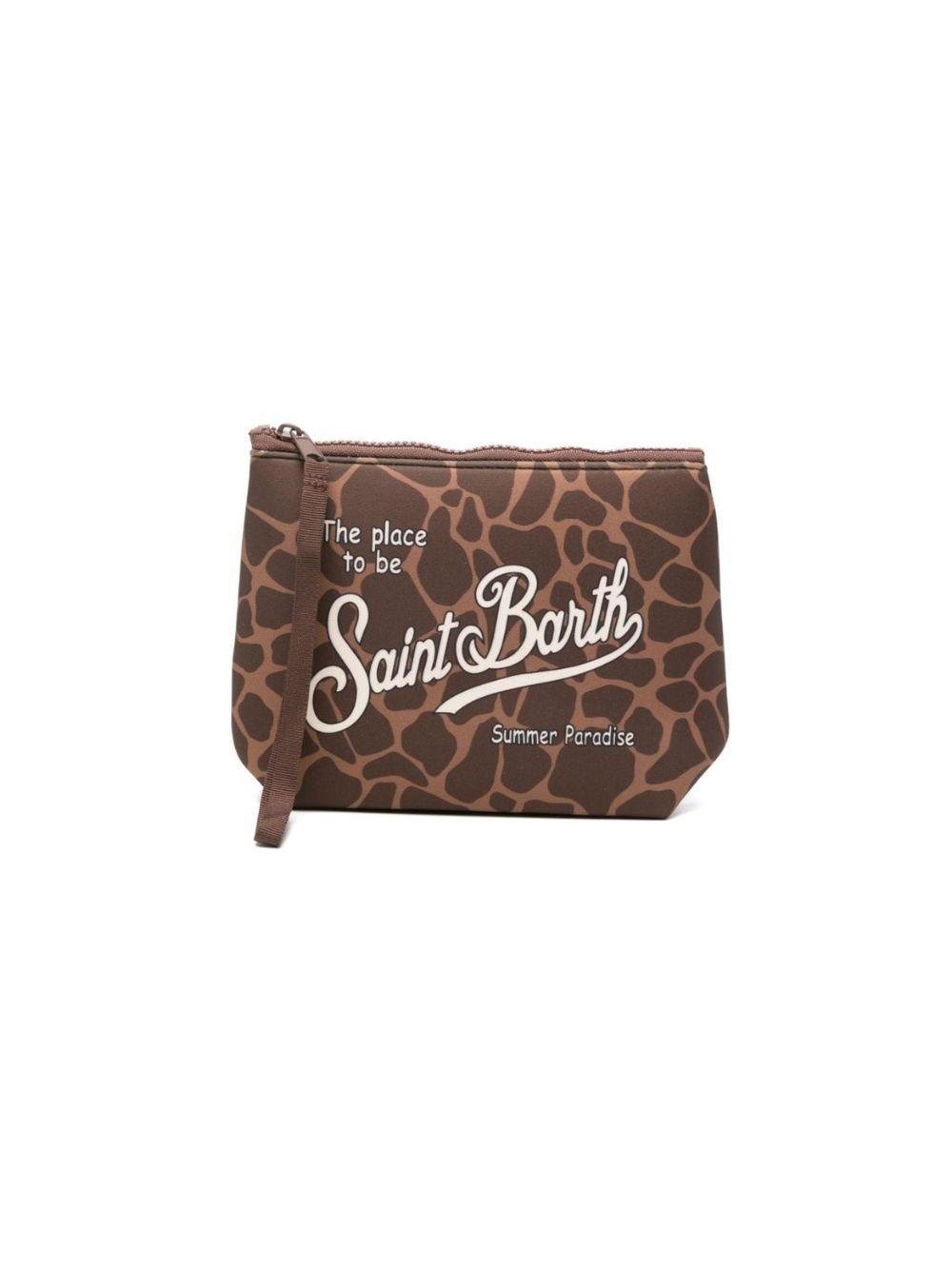 Pochette Aline MC2 Saint Barth animalier con logo sul davanti ALIN001 00900L MC2 ST. BARTH 