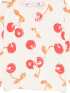 Cardigan per neonata Bonpoint bianco sporco con stampa ciliegia all-over S06XCAK00010 625 BONPOINT 