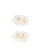 Fermaglio per bambina Bonpoint bianco con due dettagli floreali S06GHAW00023 002 BONPOINT KIDS 