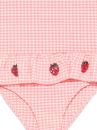 Costume intero per bambina Konges Sløjd rosa con decorazione fragole KS104790 PINK KONGES SLOJD KIDS 