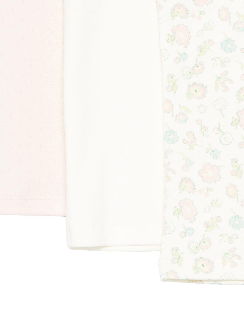 Set di tre canotte per bambina Bonpoint multicolor con fantasie diverse S06GUNK00001 523 BONPOINT KIDS 