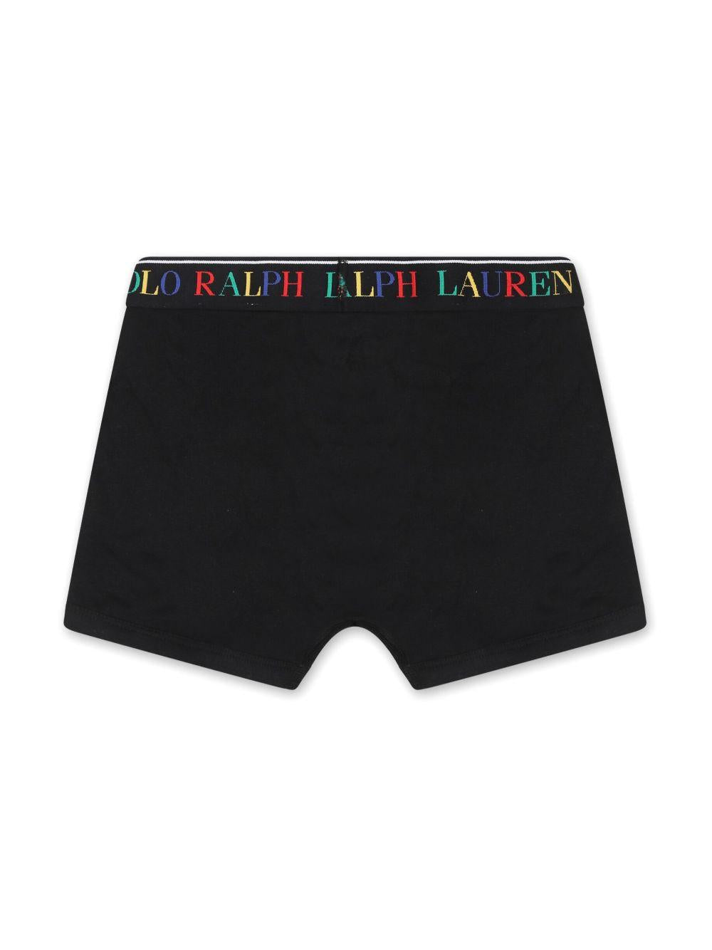 Set tre boxer per bambino Polo Ralph Lauren Kids multicolore con caratteristico ricamo Polo Pony 9P5015 K0O Ralph Lauren kids 