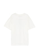 T-shirt per bambina Roberto Cavalli Kids bianca con stampa logo sul davanti CGP26126TS WHITE ROBERTO CAVALLI KIDS 