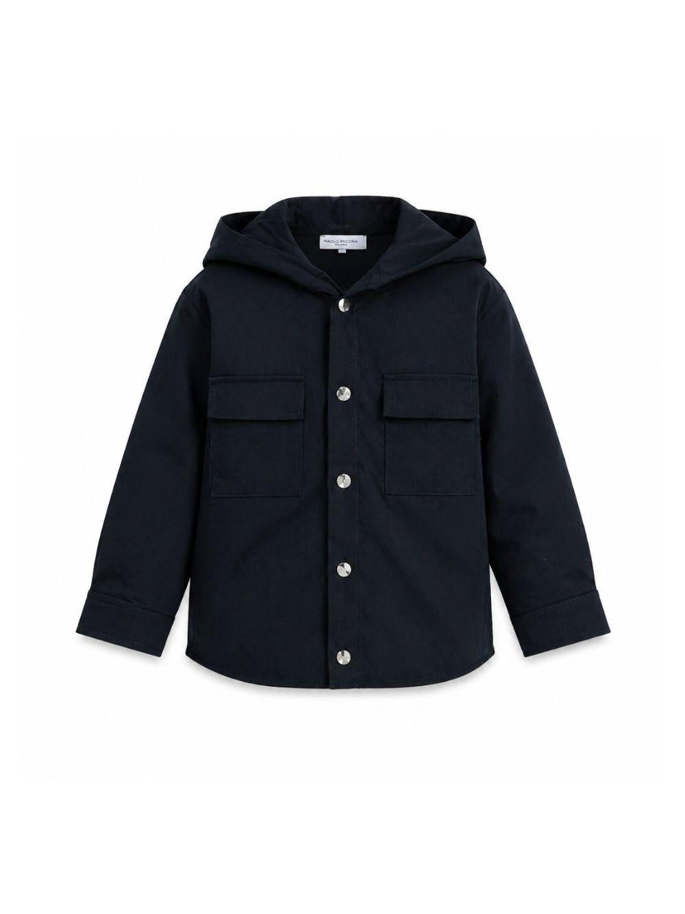 Giacca per bambino Paolo Pecora Kids blu navy con due tasche sul petto PP4330 BLU PAOLO PECORA KIDS 