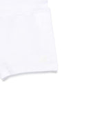 Shorts Noisette per neonato K Way Kids bianco con logo in gomma K71376W 001 K-WAY KIDS 