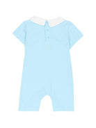 Tutina per neonati Moschino Kids azzurra con stampa Teddy Bear su nuvola MUT04NLAA03 40304 MOSCHINO KIDS 