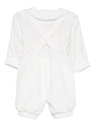 Set camicia e shorts per neonata La Stupenderia bianca con colletto smerlato 1TBCT33 V09AZZ LA STUPENDERIA 