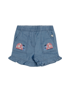 Shorts per neonata Stella McCartney Kids denim con stampa coccinelle TY6019 Z0161 600 STELLA McCARTNEY KIDS 