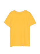 T-shirt per bambini Moschino Kids gialla con stampa grafica con logo H6M058LAA20 51140 MOSCHINO KIDS 