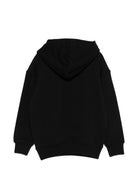 Felpa per bambini Moschino Kids nera con logo sul davanti HUF09VLCA52 60100 MOSCHINO KIDS 