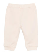 Pantaloni per neonato Fendi Kids beige con ricamo con logo BUF258 5V0 F1P2N FENDI KIDS 
