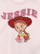 T-shirt per bambina Monnalisa Kids rosa con stampa grafica Jessie 19H602 8004 0091 MONNALISA KIDS 