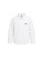 Camicia per bambino Boss Kids Bianca a maniche lunghe con logo J52675 N50 BOSS KIDS 