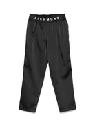 Pantaloni per bambina John Richmond Junior nero con logo RGP25207PA BLACK JOHN RICHMOND JUNIOR 