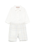 Completo camicia e pantaloncini per neonato La Stupenderia azzurro con motivo a quadri 1CCCT23 Z09 LA STUPENDERIA 