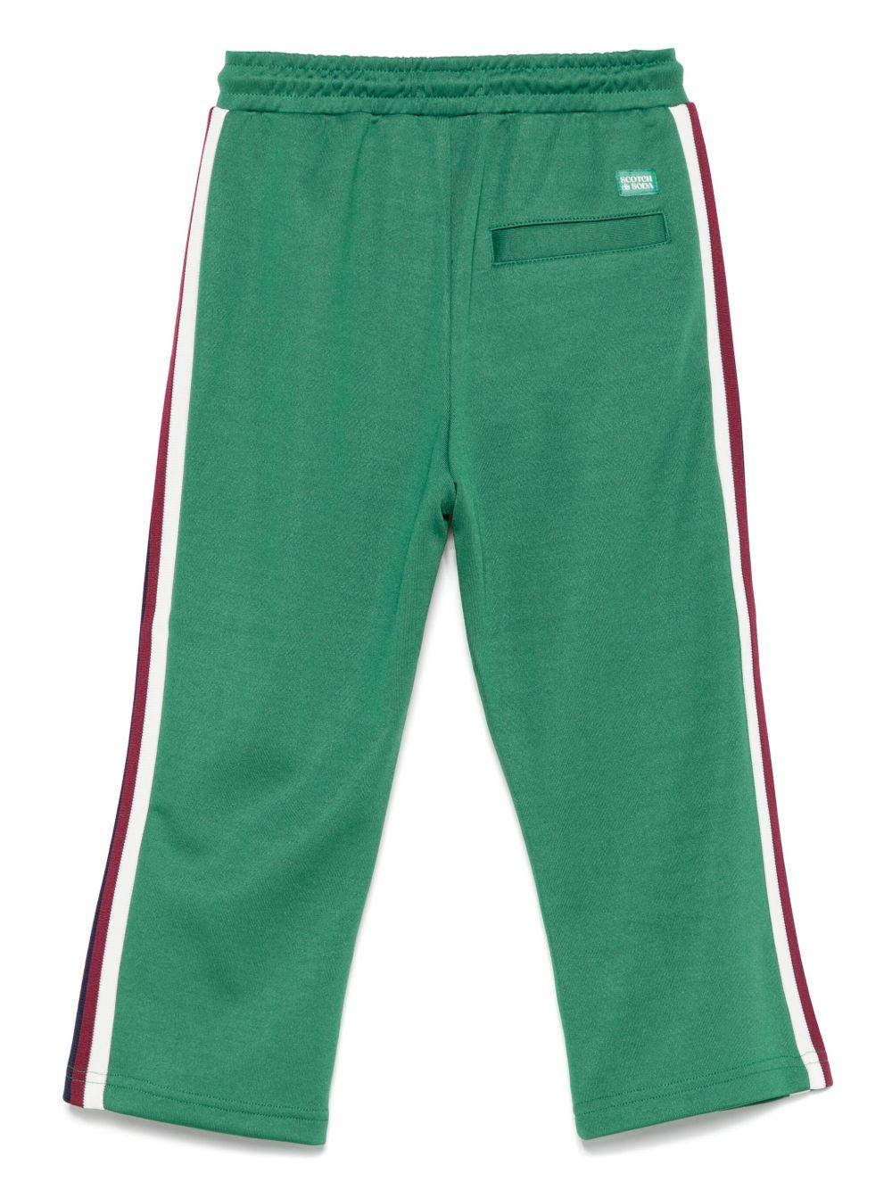 Pantaloni sportivi per bambino Scotch & Soda Kids verde con dettaglio a righe 179426 301 SCOTCH&SODA KIDS 