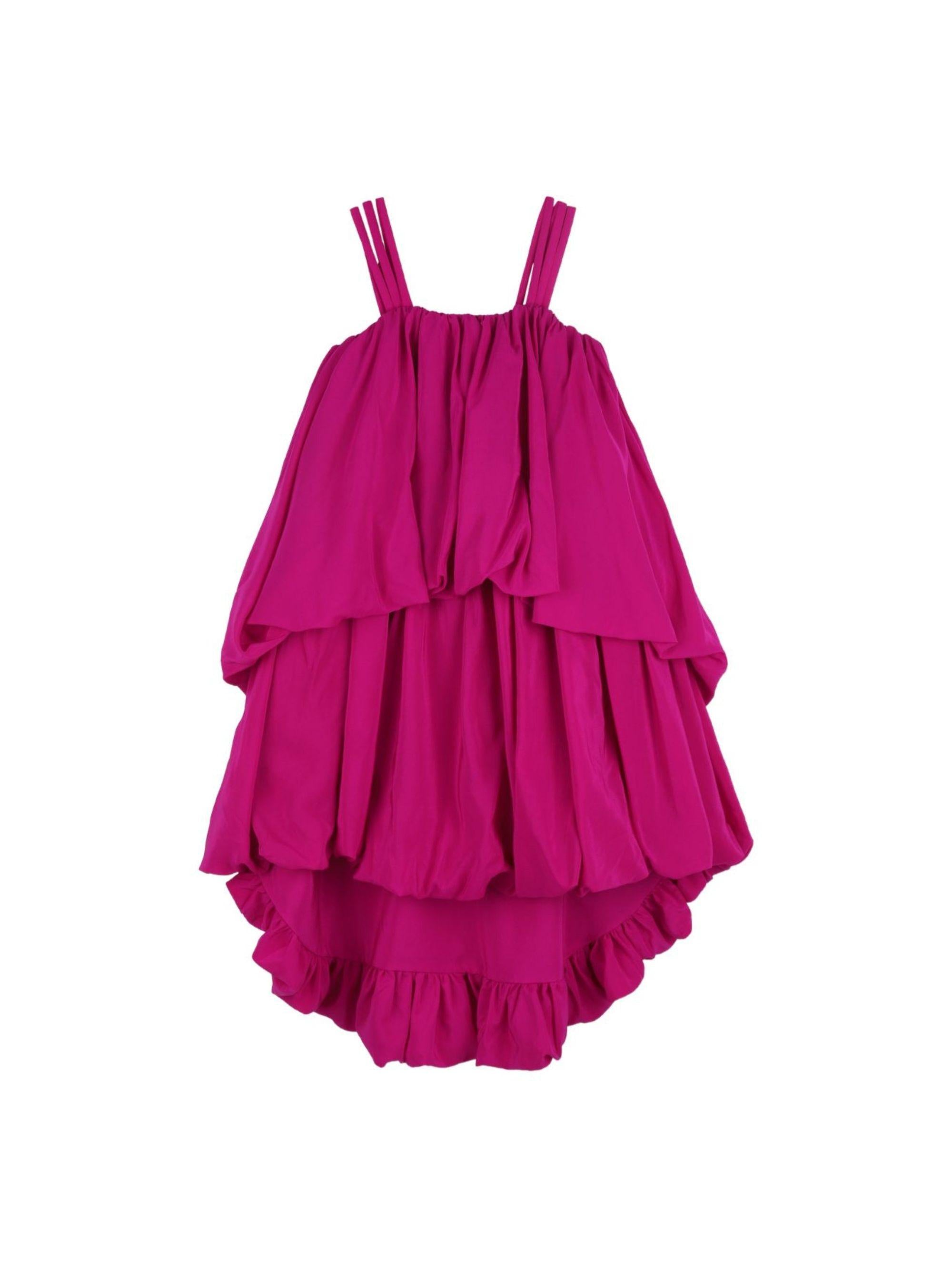 Abito per bambina Chloé Kids fucsia con balze C20813 46S CHLOE' KIDS 