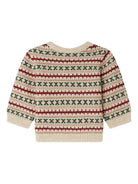 Maglione per neonato Bonpoint beige con motivo Fair Isle W05YJUK00002 975 BONPOINT 