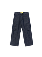 Jeans per bambino Off-White Kids denim cargo con patta nascosta OBYB002S25DEN001 4926 OFF WHITE KIDS 