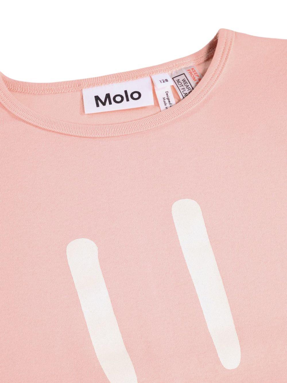 Pigiama per bambina Molo Kids rosa con motivo smiley 6W26R503 5724 MOLO KIDS 