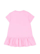 Abito per neonata Moschino Kids rosa con stampa Teddy Bear MDV0DJLAA02 51473 MOSCHINO KIDS 