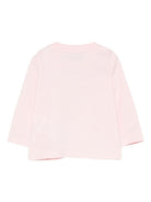 T-shirt per neonata Moschino Kids rosa con stampa grafica MYO00RLAA10 50209 MOSCHINO KIDS 