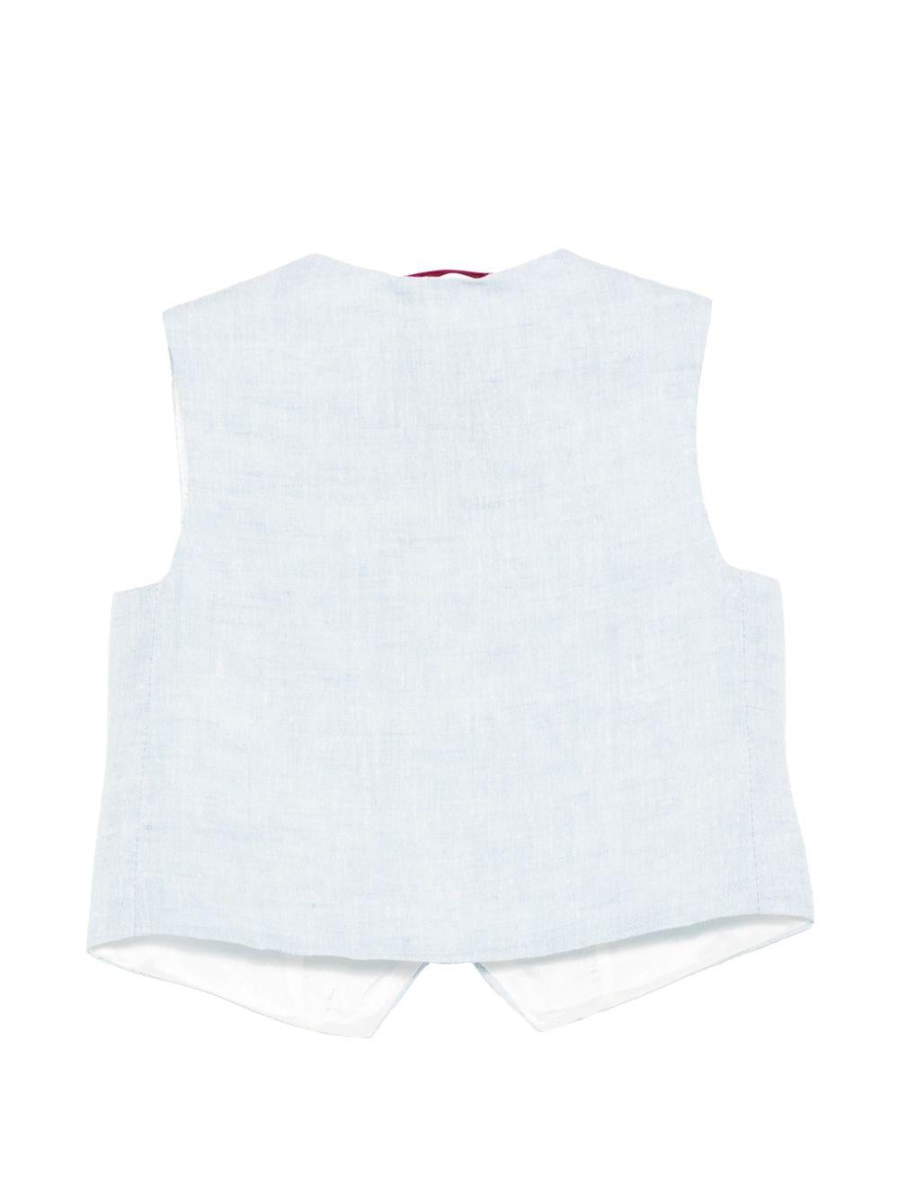 Gilet per neonato Fay Kids azzurro con scollo a V FY2542 I0318 607 FAY KIDS 