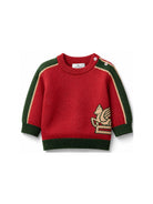 Maglione per neonato Etro Kids rosso con ricamo Pegaso GZ9500 Z2312 419 ETRO KIDS 