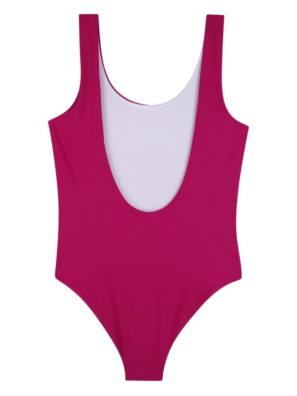Costume da bagno per bambina Chloé Kids magenta con stampa logo C20866 46S CHLOE' KIDS 