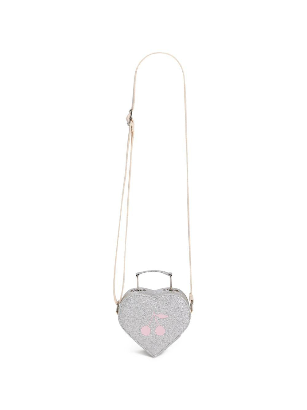 Borsa per bambina Bonpoint argento con effetto glitterato P06GBAW00001 089 BONPOINT KIDS 