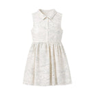 Abito per bambina Bonpoint bianco con stampa grafica all-over S06GDRW00048 677 BONPOINT KIDS 