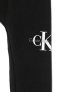 Leggings con monogramma per neonata Calvin Klein Kids nero con stampa sulla gamba IN0IN00081 BEH CALVIN KLEIN KIDS 
