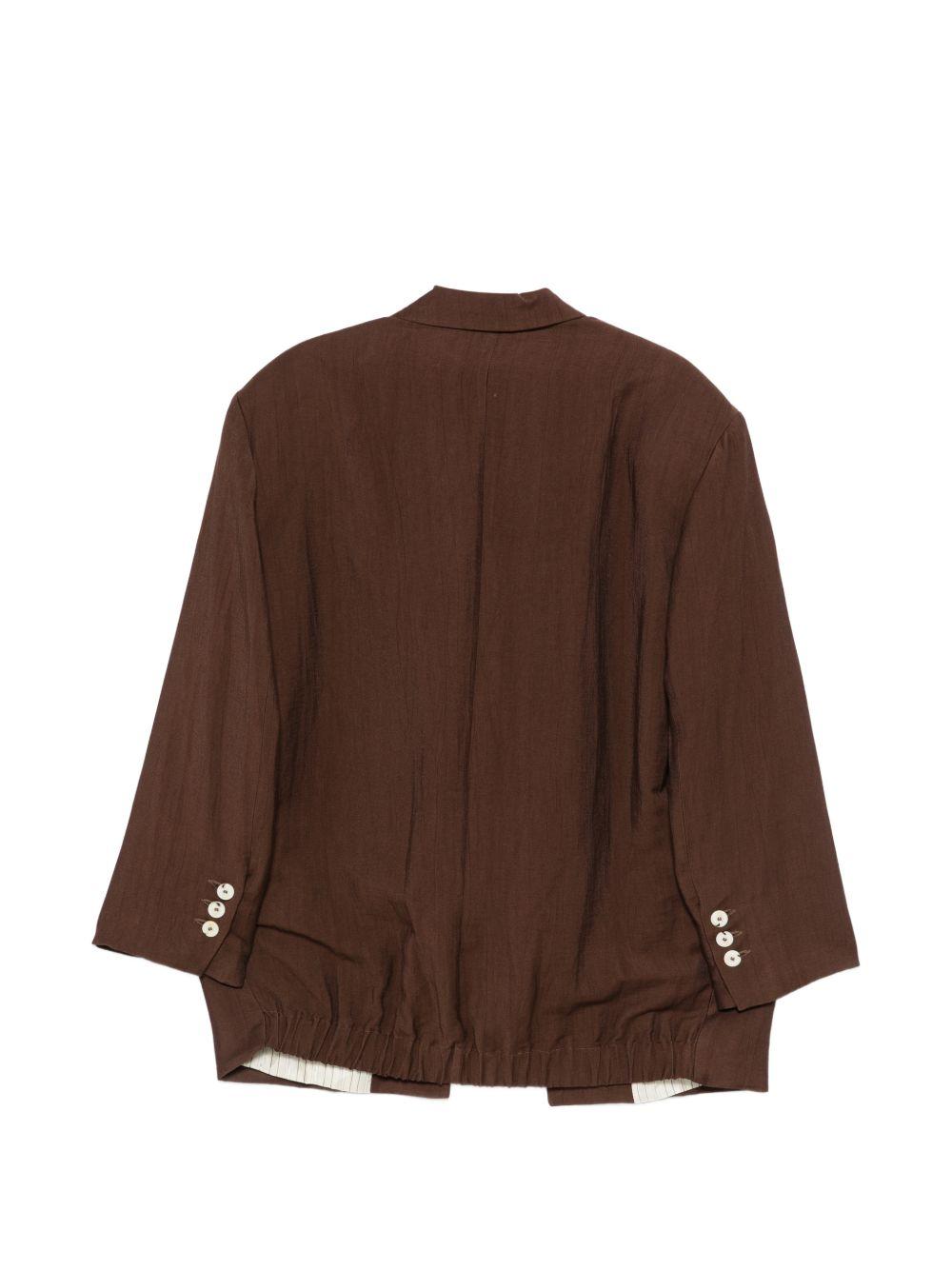 Blazer per donna Alysi marrone con ampio risvolto 116833 P6224 CACAO ALYSI 