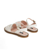 Sandali per bambina Dolce & Gabbana Kids bianco con dettaglio cut-out D11308 A1223 8S936 DOLCE & GABBANA KIDS 
