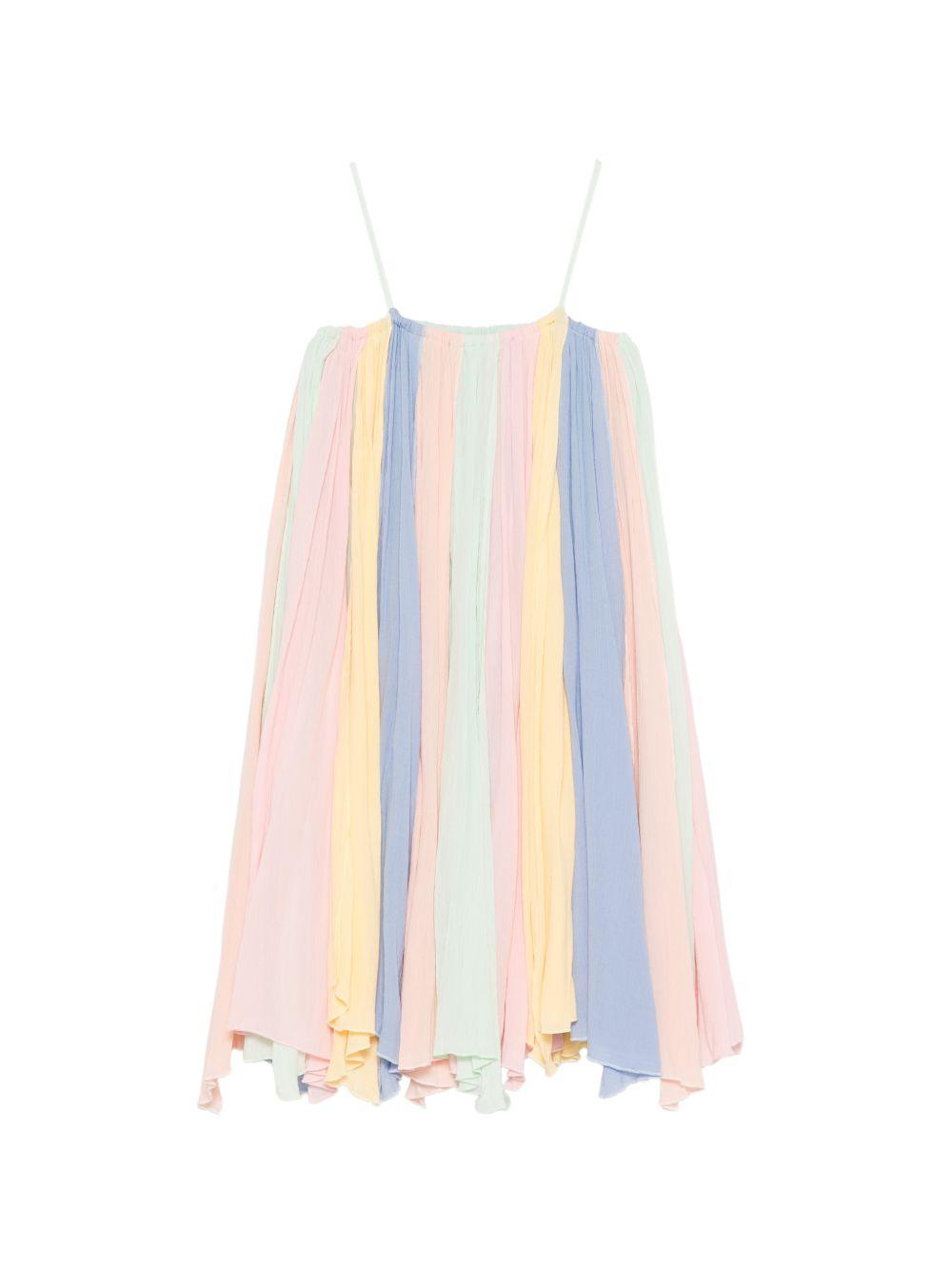 Abito per bambina Stella McCartney Kids multicolore con design plissettato TY1D62 Z3556 999 STELLA McCARTNEY KIDS 