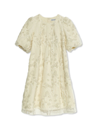 Abito per bambina Self-Portrait Kids beige con ricamo SS25-715M-C CREAM SELF-PORTRAIT KIDS 