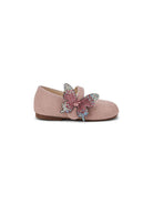 Ballerine per bambina BabyWalker rosa con applicazione farfalla PB5843 DUSTY PINK BABYWALKER KIDS 